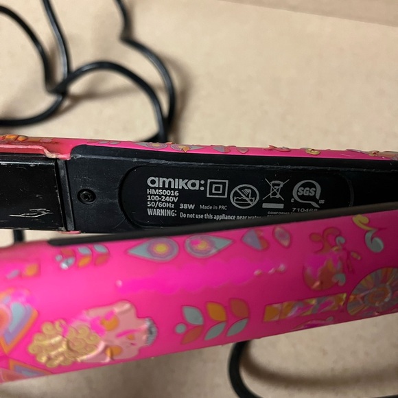 Amika Illuminati Diamond Ceramic Styler Flat Iron Hair Straightener - Picture 5 of 12